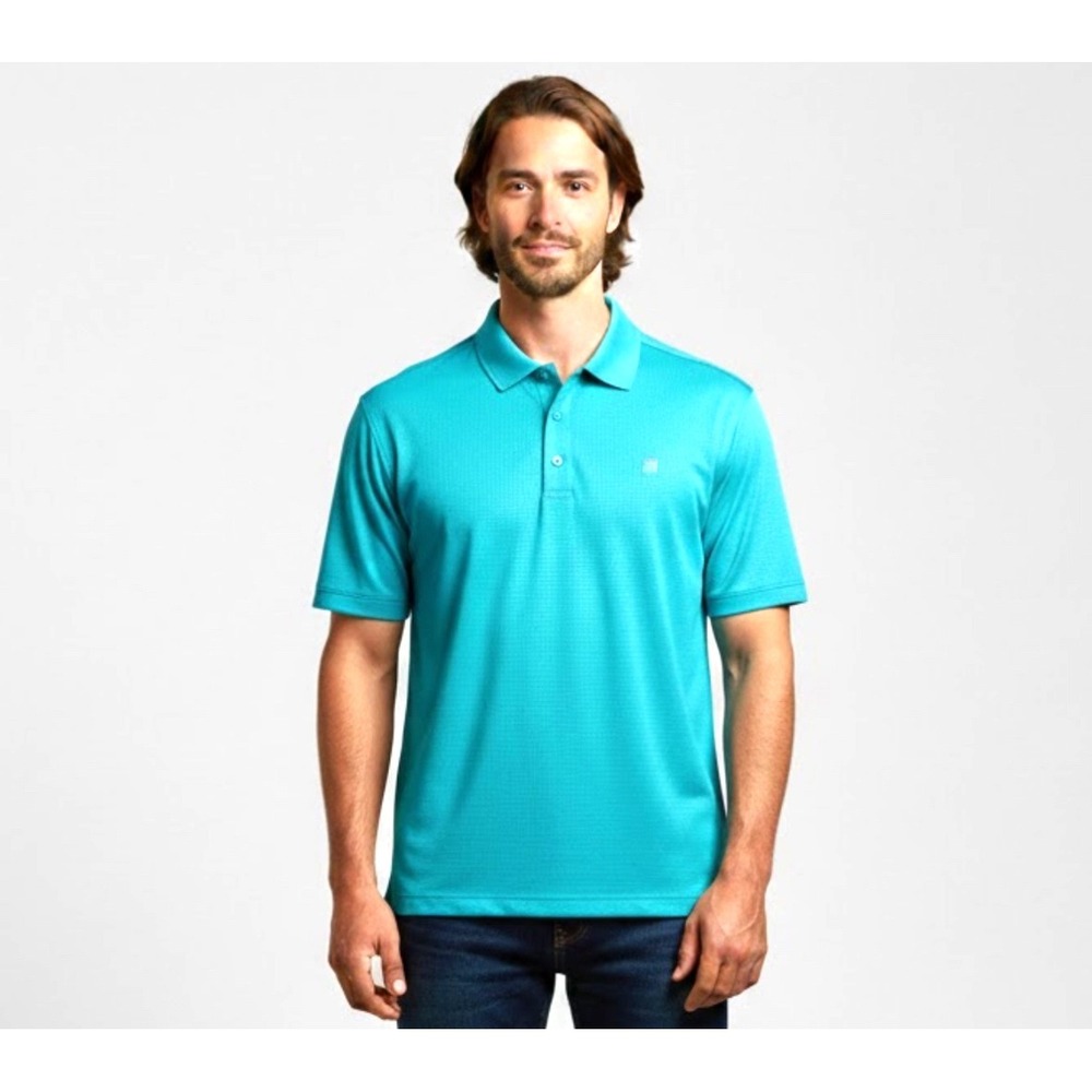 Fila Sport‎ Golf Polo Shirt Aqua Blue Athletic Fit XL Polyester Performance
